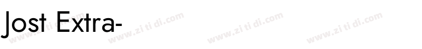 Jost Extra字体转换
